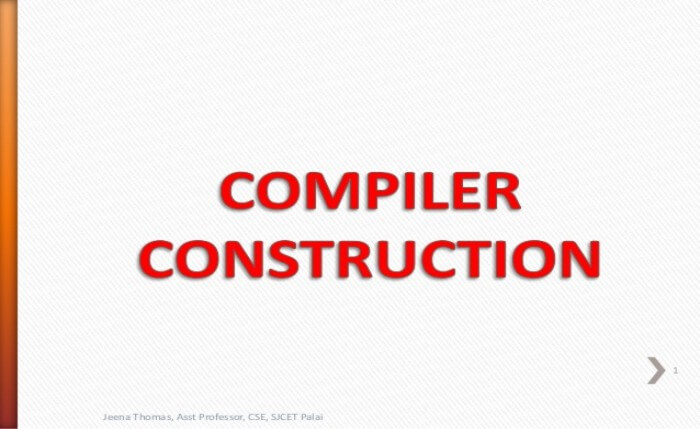 Certified in Compiler Construction