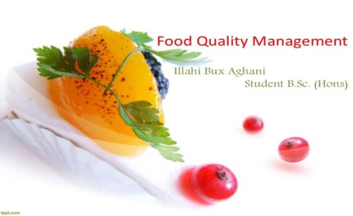 Certified in Food Quality Management